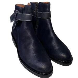 Sundance Bonfire Booties Womens Size 36 EU / 5.5 US Navy Blue Ankle Boots Casual
